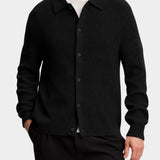 Willem Polo Cardigan - Black