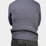 Zip Sweater Wool/Nylon - Grey - Hugo Sthlm