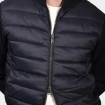 Zip Sweater Wool/Nylon - Navy - Hugo Sthlm