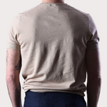 Crewneck Short Sleeve Linnen Knit - Beige - Hugo Sthlm