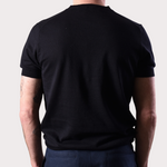 Crewneck Short Sleeve Linnen Knit - Black - Hugo Sthlm