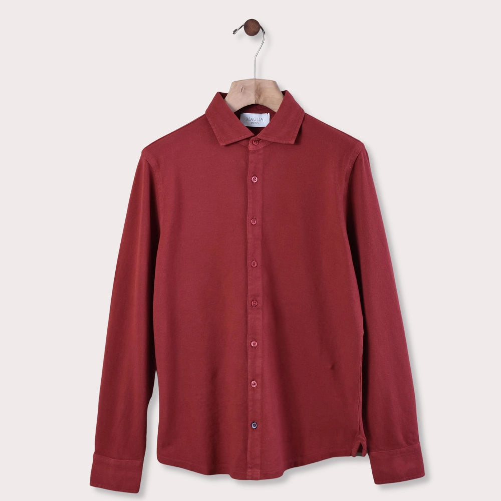 Polo Button Shirt - Röd - Hugo Sthlm